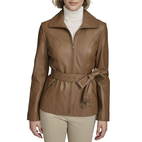 Andrew Marc Womens  Tatum Leather Coat - Picture 1 of 5